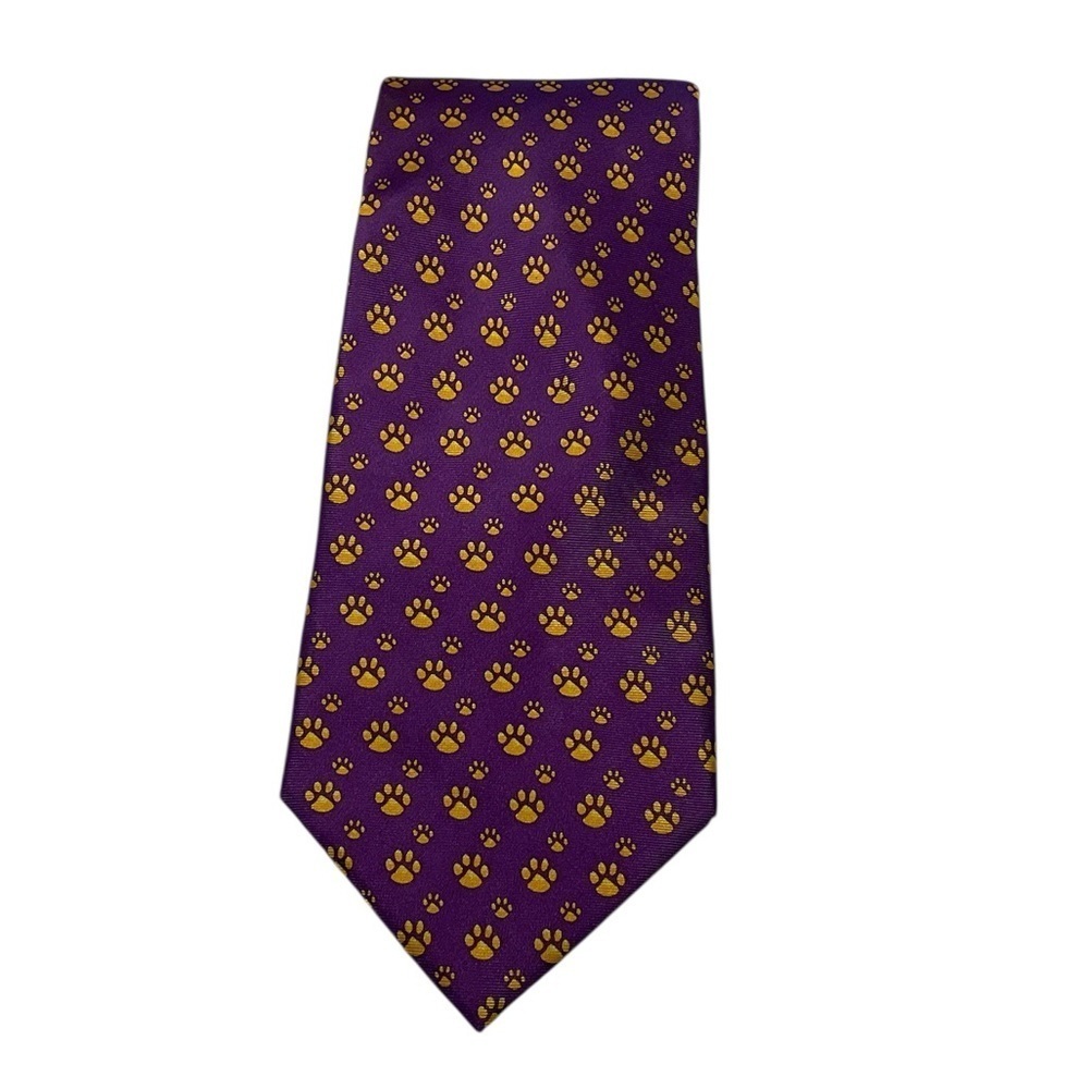 BOYS Silk NOLA Couture LSU Tigers Necktie - Picture 2 of 5